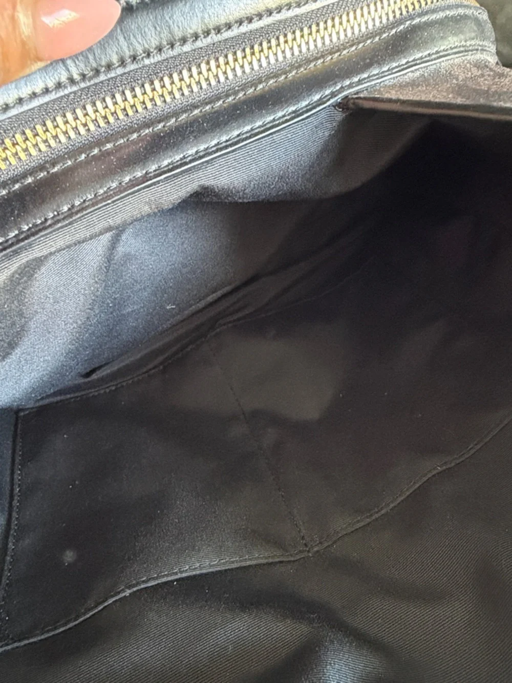 Coach Dark Brown Signature Canvas Shoulder Bag with Black Leather Straps - Picture 9 of 12